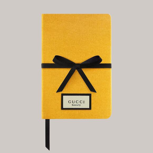 NIB Gucci Bloom Yellow Notebook Black Ribbon Lined Pretty Floral Book Journal - Picture 1 of 3
